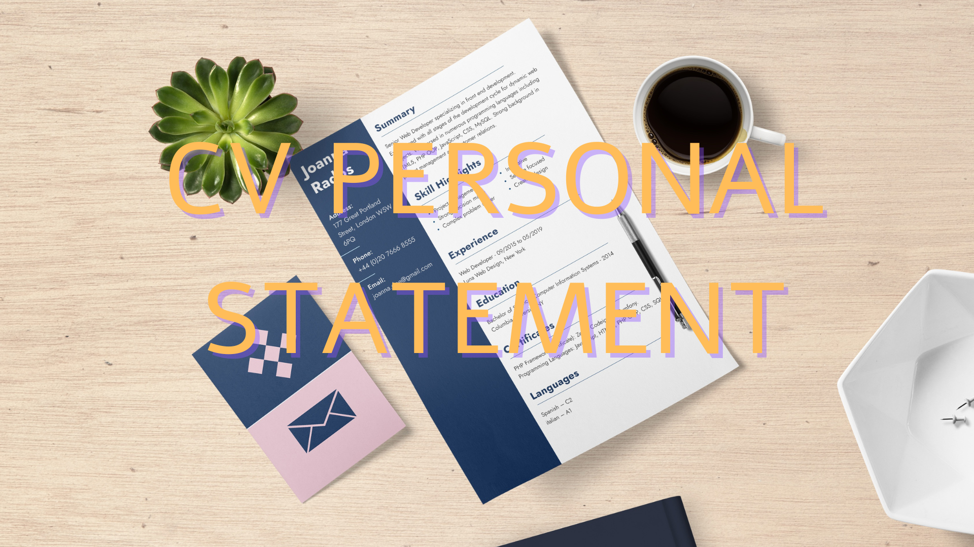 How to Write a Personal Statement in a CV?